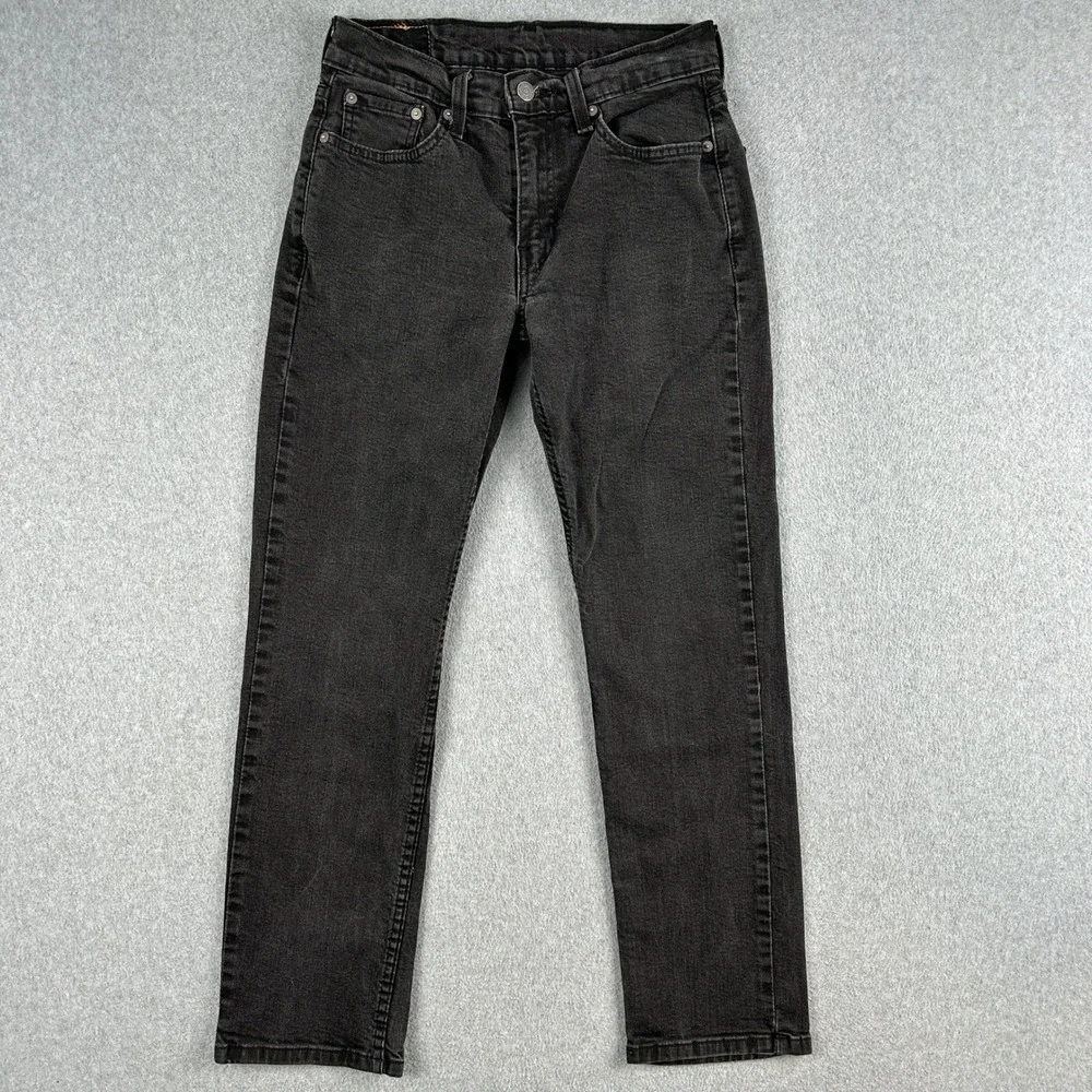 Levi's 514 Jeans Men's 29x30 Black Straight Fit Denim Faded Casual Pants‎ Rodeo